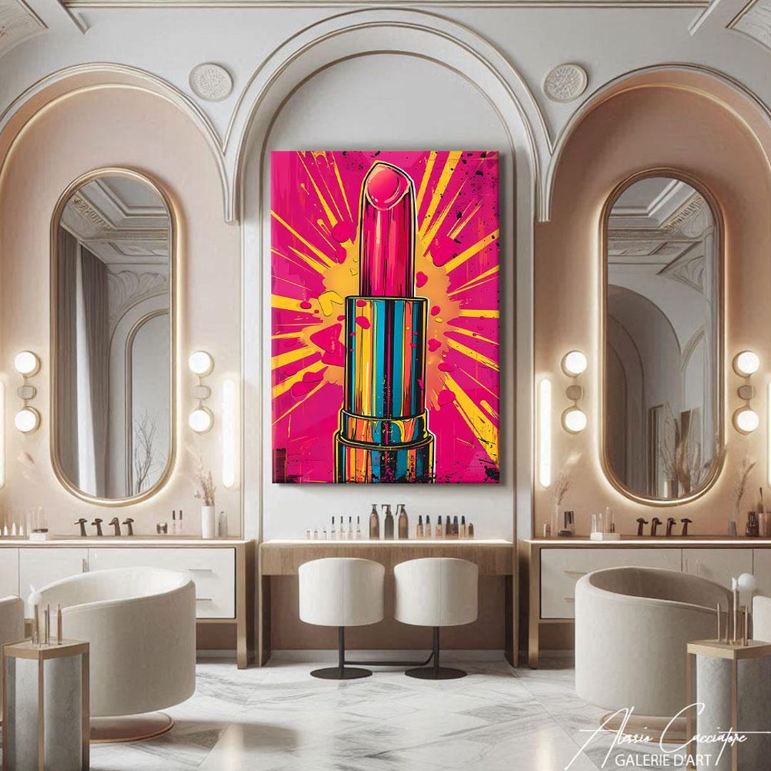 Beauty Salon Wall Art Print, Makeup Room Decor, Beauty Wall Art, Pop ...