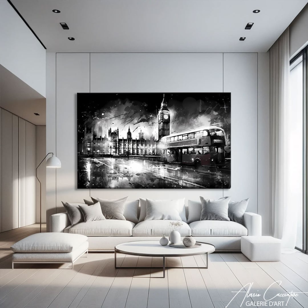 Black and White City Prints London Prints Wall Art Abstract Etsy