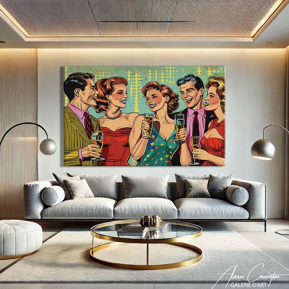 Pop Culture Wall Art Prints, Mid Century Modern Wall Art Kitchen
