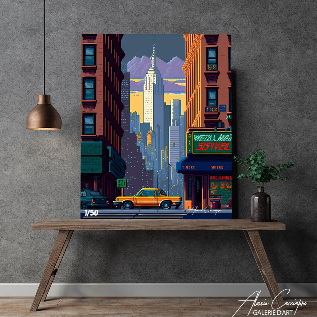 New York Wall Art Canvas New York Print Digital Nyc Wall Art Etsy