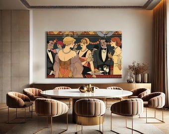 Prohibition Wall Art, Speakeasy Decor Wall Decor, Gatsby Wall Art