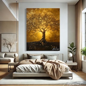golden tree painting