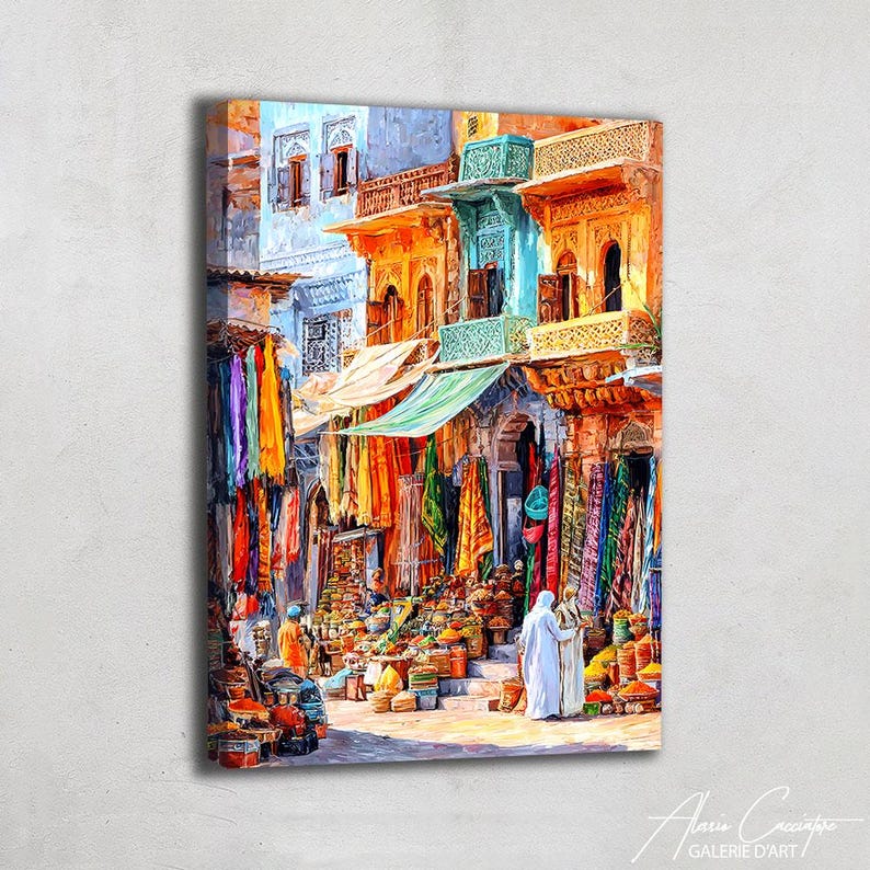 Moroccan Print, Traditional Wall Art For Living Room, Oriental Prints, Arab Wall Art, Marrakech Art Print, Moroccan Art Print