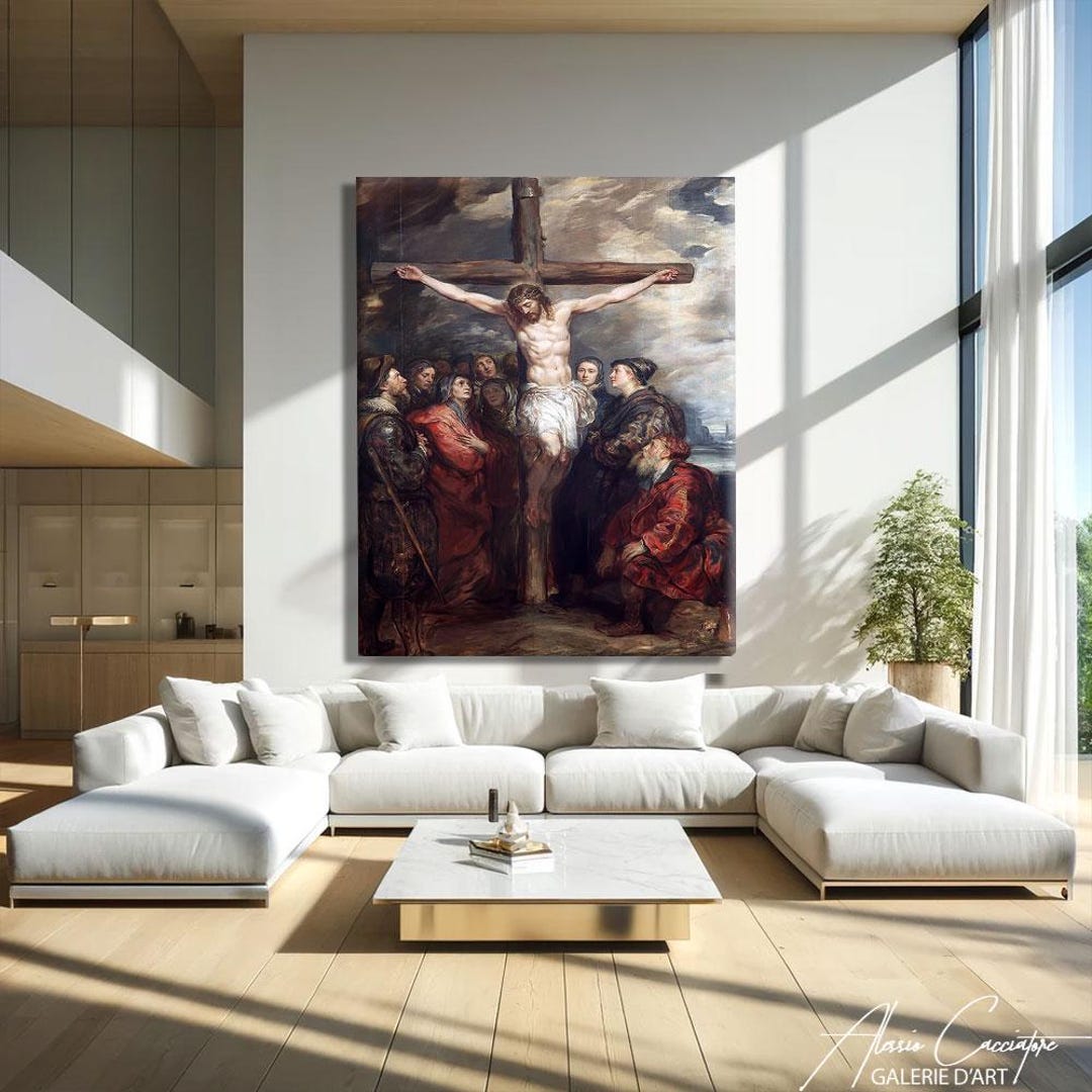 Jesus Canvas Print, Modern Christian Art Prints, Religious Wall Decor ...
