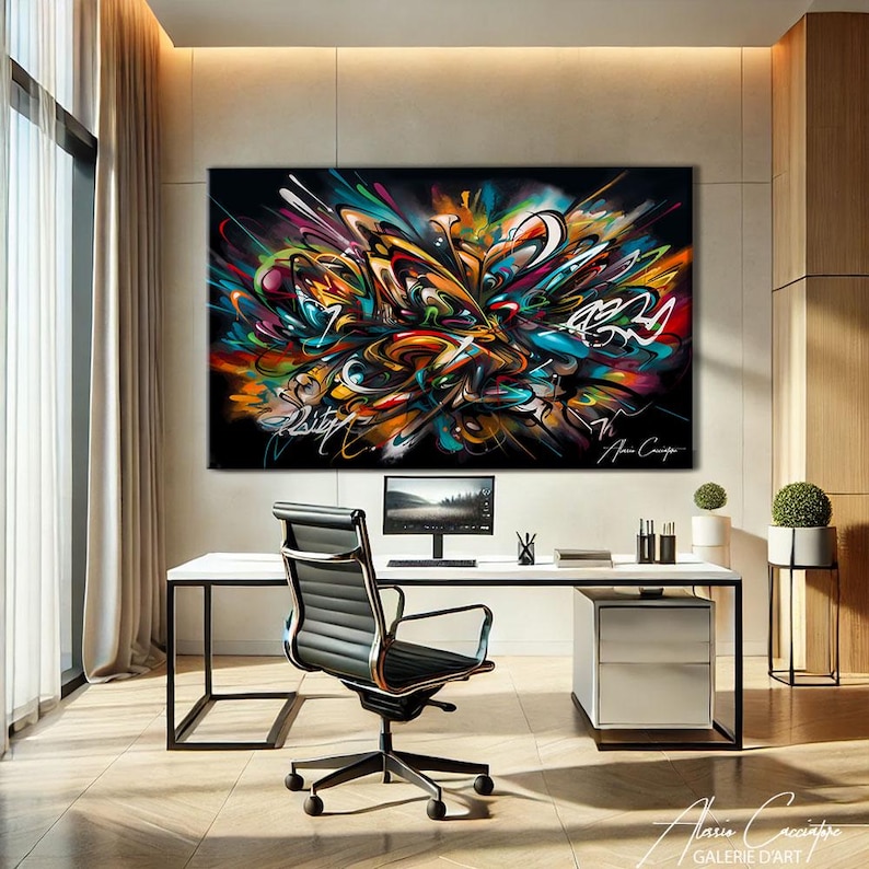 Graffiti Art Original, Street Art Canvas, Urban Painting, Graffiti Wall Art Canvas, Graffiti Street Art Prints, Urban Art Prints Decoration