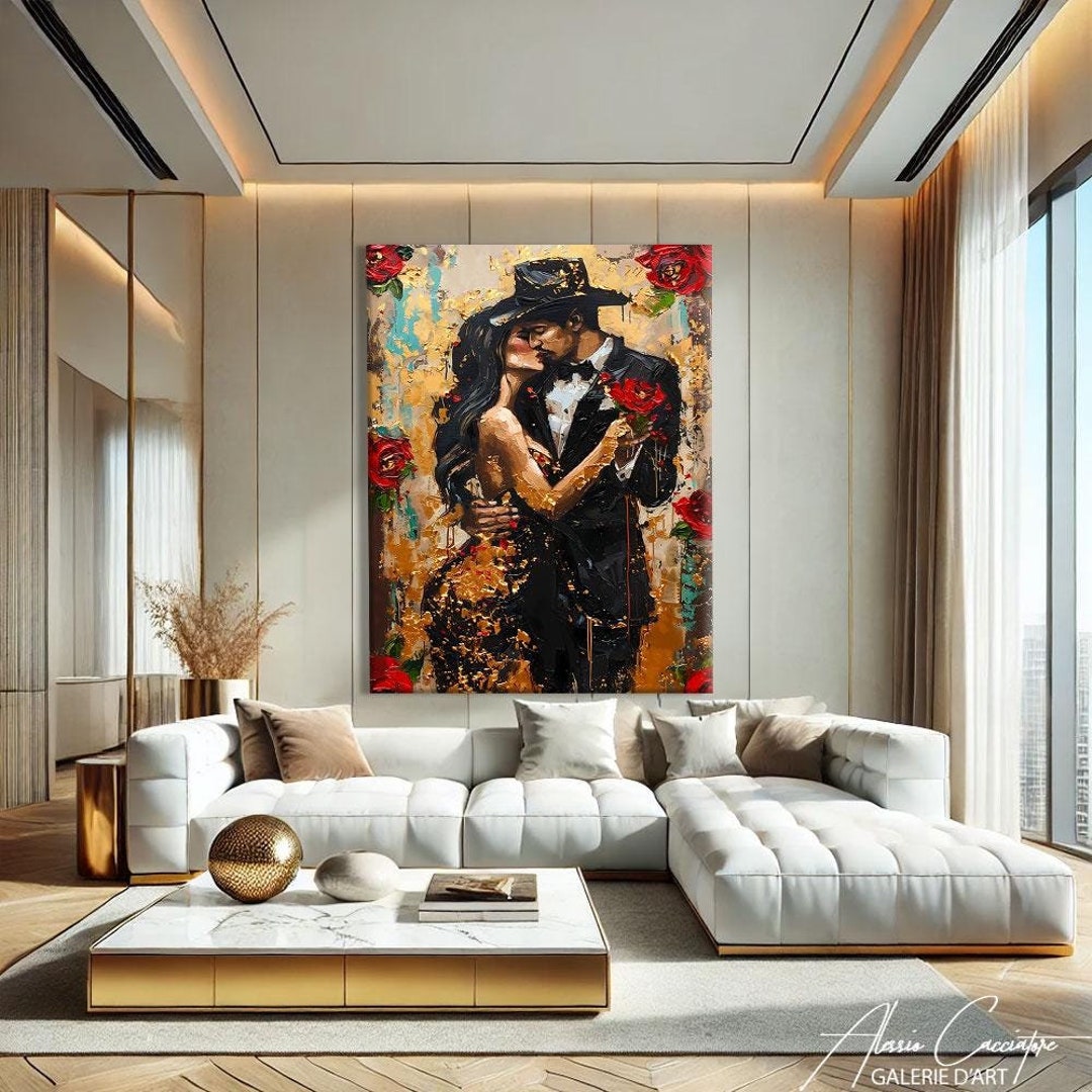 Romantic Art Print Wall Art Bedroom, Elegant Wall Art on Canvas ...