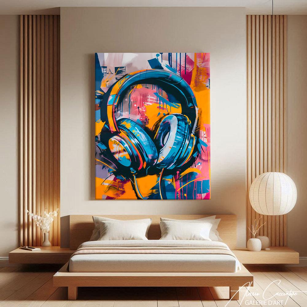 アート・デザイン・音楽 Painting acrylic on canvas A4 アート・デザイン・音楽 Painting acrylic on canvas Designart