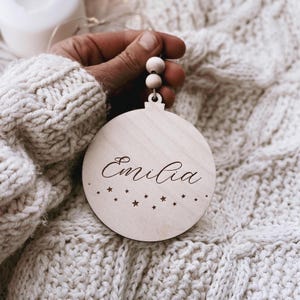 Personalized Christmas Name Bauble, Xmas Ornament, Custom XmasTree Decoration, Weihnachtskugel mit Namen, Name Ornament, Weihnachtsdekor