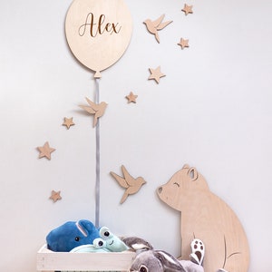Balloon with nam, Personalized kids room decoration