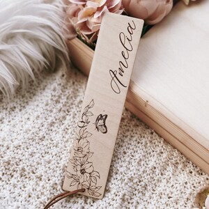 Marque-page personnalisé avec nom, Lesezeichen mit Namen, Muttertagsgeschenk, Geschenkidee, Cadeau fête des mères, Idée cadeau