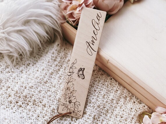 Custom Bookmark with Name,  Personalized Bookmark, Lesezeichen mit Namen, Muttertagsgeschenk, Geschenkidee, Mother's Day Gift, Gift Idea