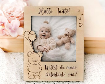 Godparent Proposal Frame, Will You Be My Godmother, Willst du Meine Patentante Sein, Patenonkel Fragen, Pateneltern Geschenk Personalisiert