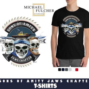 Sons of Amity JAWS Chapter T-Shirt, Skull Tee