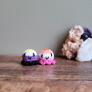 LGBTQ+ Mini Crochet Octopus / Pride Flag / Lesbian / Gay / Bisexual / Transgender / Pansexual / Non-Binary / Rainbow / Gift for LGBT / Plush