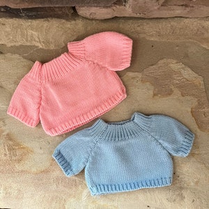 Knit sweater - Plushie Clothing - Stuffed Animal Clothing - Teddy Bear Clothing - For 12&quot; to 16&quot; teddy bear