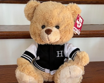 Letterman Jacket Teddy Bear Plush Jacket Personalized Teddy Bear
