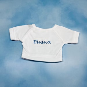 Personalized T-shirt - Embroidered or Plain T-Shirt - Custom T-shirt - Plushie Clothing - Stuffed Animal Clothes - For 12&quot; to 16&quot; Plushies.