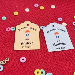 Mini rótulos Minha primeira comunhão
