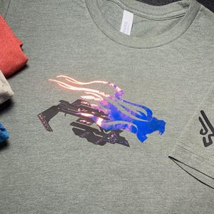 FFXIV Machinist Relic T-shirt | Final Fantasy XIV Deathlocke Lux Custom Design w/ Job Icon On Sleeve | Super Comfortable Fit