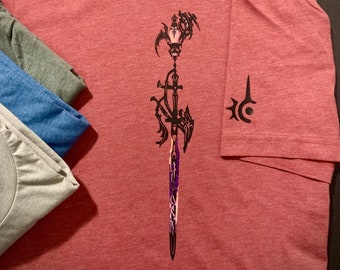 FFXIV Red Mage Relic T-shirt | Antiquated Murgleis | Custom Design