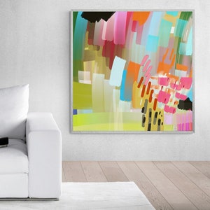 Modern abstract wall art  Printable art Home Decor,  Wall Art Print, Colorful and multicolor Abstract painting digital download