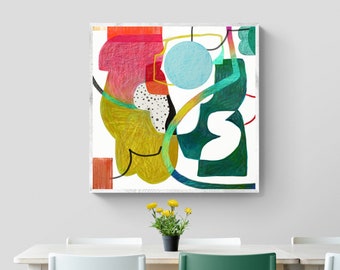 Colorful Abstract Art Print: Modern Wall Decor (Digital Download)