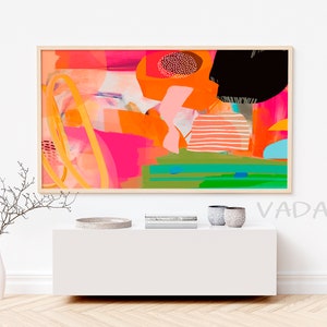 Abstract Art for Samsung Frame TV: Colorful Digital Download
