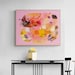 Pink and Yellow Printable Abstract Art, Colorful Abstract Painting ...