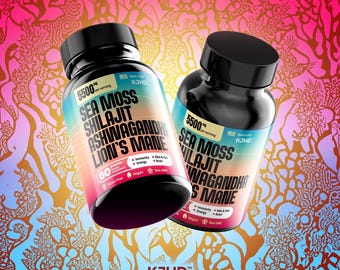 Superfood Gummies Set: Shilajit, Ashwagandha, Sea Moss, Lion’s Mane