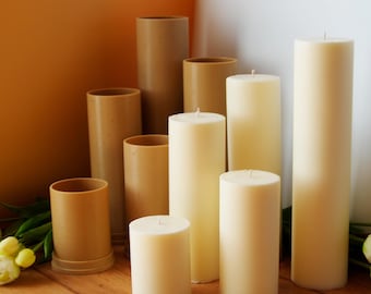 Cylindrical Pillar Candle Mold / Candle Making Supplies (7cm/2.75'' Diameter)