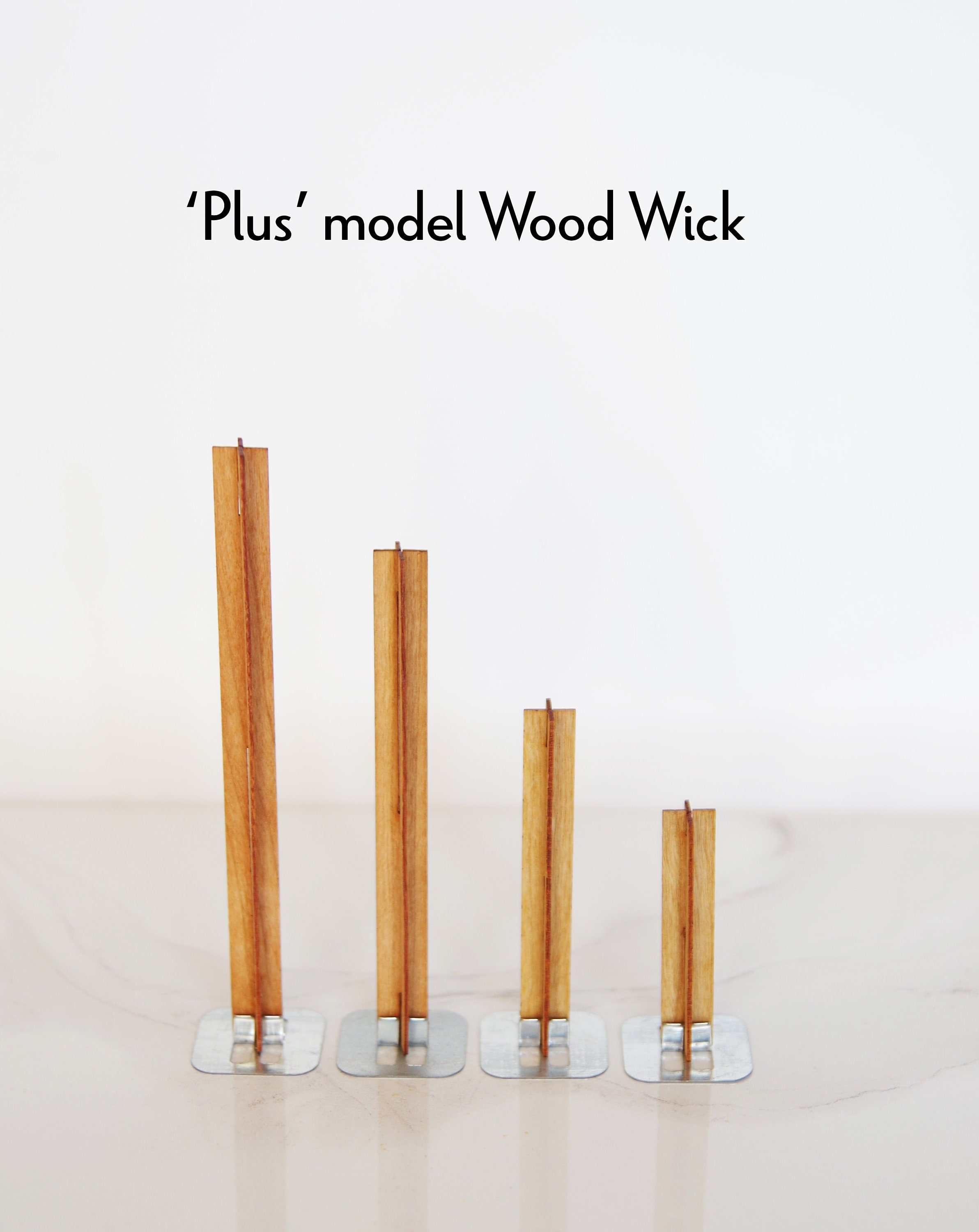 Plus Wooden Candle Wick SET Natural Wood Wick Candle Material