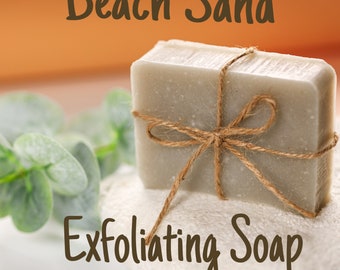 Soap Scrub Sand, Exfolianting Soap, Handmade Soap, SPA Gift, Organic Soap, Body Scrub Soap, Cold Process Soap, Body Care, Soap With Oils