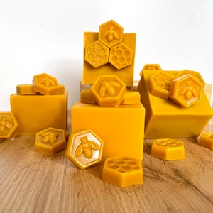 5 lb Pure Beeswax Blocks: Natural Honey Scent, Candle & Skincare DIY