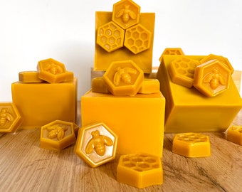 5 lb (2,25 kg) Beeswax Pure and all Natural / Yellow, Pure Blocks with Natural Honey Smell