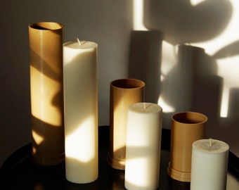 Molde cilíndrico para vela de pilar: Materiales para hacer velas (6 cm/2,36'')