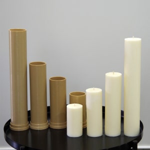 Molds for Pillar Candle, diameter 5cm / 1.97&quot;, Cylindrical Candle Mold, Cylinder mold, Round Pillar Candle mould, Candle mould