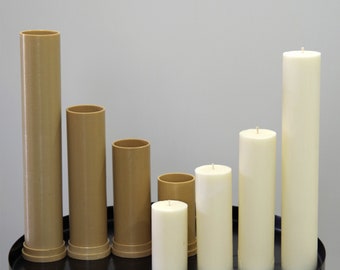 Molds for Pillar Candle, diameter 5cm / 1.97&quot;, Cylindrical Candle Mold, Cylinder mold, Round Pillar Candle mould, Candle mould