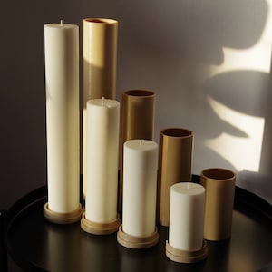 Molds for Pillar Candle, Cylindrical Candle Mold, diameter 5cm / 1.97&quot; , Cylinder mold, Round Pillar Candle mould
