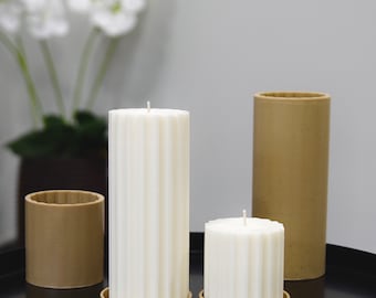Cylindrical Pillar Candle Molds: DIY Candle Making Supplies