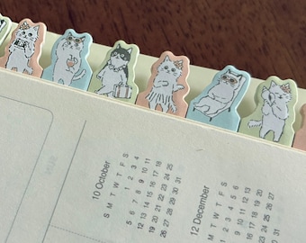 Tropical Resort Cats Sticky Page Markers / Index Tabs F00029