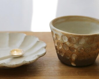 Shannon's Handmade Pottery Tea Cup ~ The Dappled Earth Set  SH00282