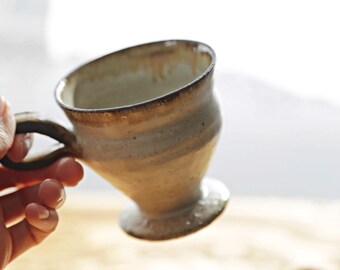Shirgaraki Ware, White Tag, Demi Coffee Cup A00236 (3.4 fl oz)