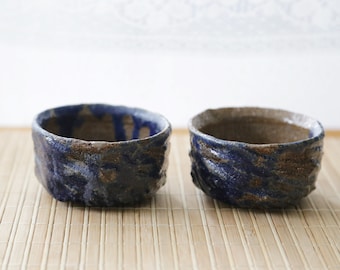 Shannon's Handmade Ceramics Japanese Tea Cup ~ Black Mountain SH00247