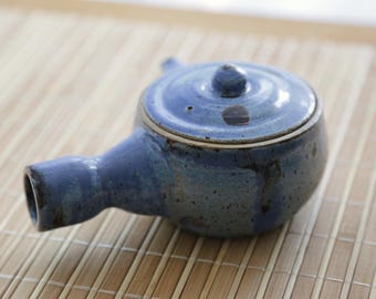 Shannon's Handmade Ceramics Japanese-style Teapot ~ Lava Fleck Blue SH00301