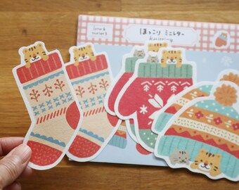 Japanese Washi Mini Letter - Cold Weather Accessories Set