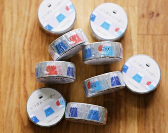 Kawaii Funny Expression Mt. Fuji Japanese Washi Tape F00055