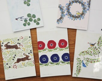 Green field Postcard ~ Dear Plants by Midori Asano