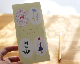 Japanese Washi Mini Letter Paper ~ Pattern by Nishi Shuku