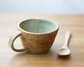 Shannon's Handmade Ceramics Coffee Cup ~ Lave Fleck SH00194