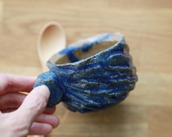 Shannon's Handmade Ceramics Espresso Coffee Cup ~ Black Mountain - SH00236